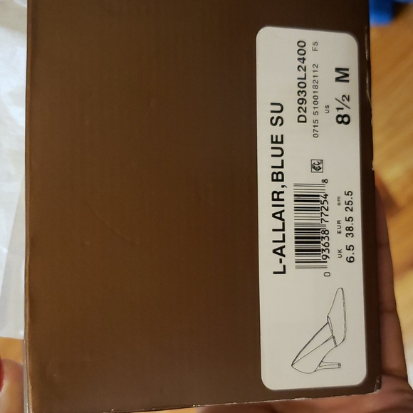 Franco Sarto Shoes 8.5M Denim Suede - Picture 5 of 5